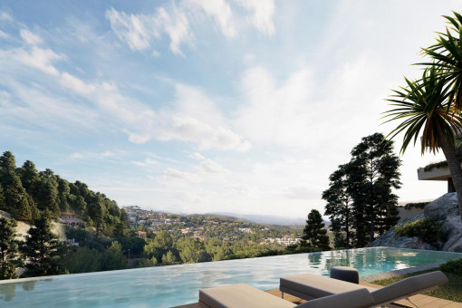 View from the pool area