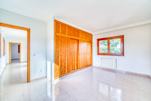 Bedroom with built-in wardrobes