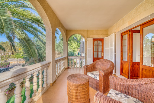 Lovely upper terrace