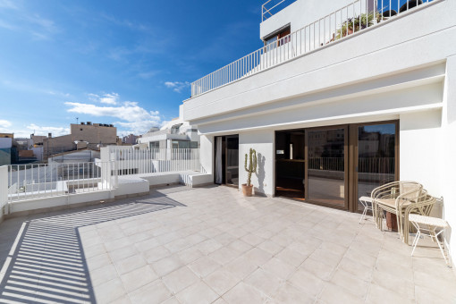 Two separate apartments with large terraces in the new Gomila Centre in the trendy district of El Terreno