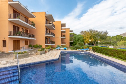Large communal pool