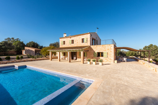 Sunny pool area