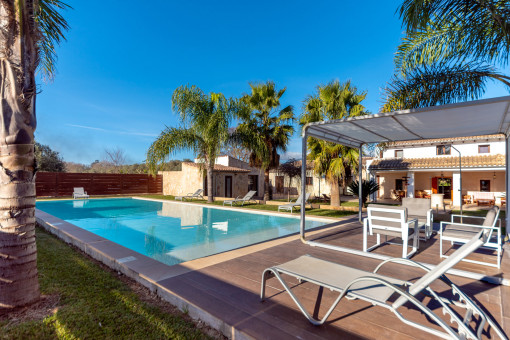 Sunny pool area