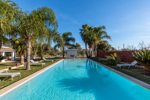 Inviting pool area
