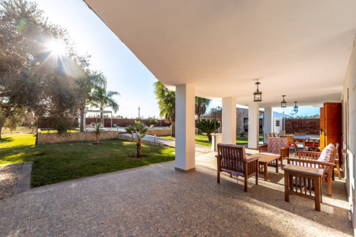 Covered terrace