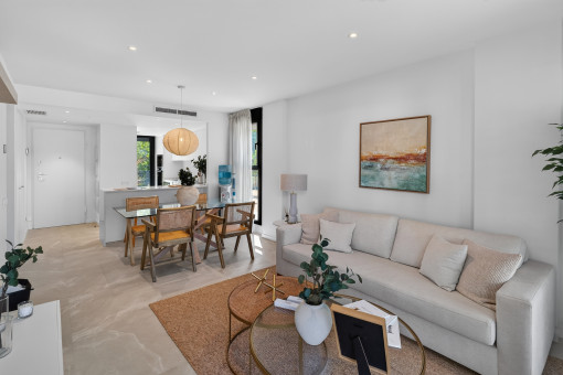 Living and dining area