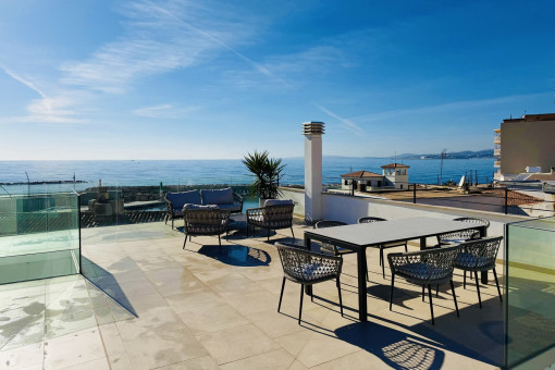 private rooftop terrace with panoramic views