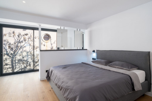 master bedroom with bathroom