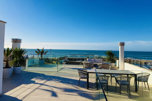 private rooftop terrace with panoramic views