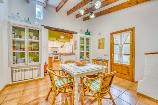 Dining area in the kitchen 