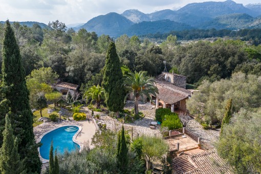 Enchanting finca with rental license, pool and lots of privacy in the secluded valley of Campanet