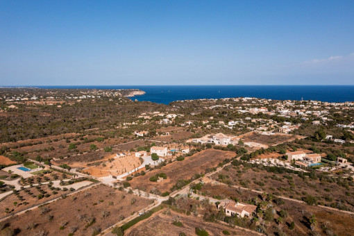 Bird`s eye view of the finca