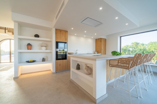 Elegant open kitchen