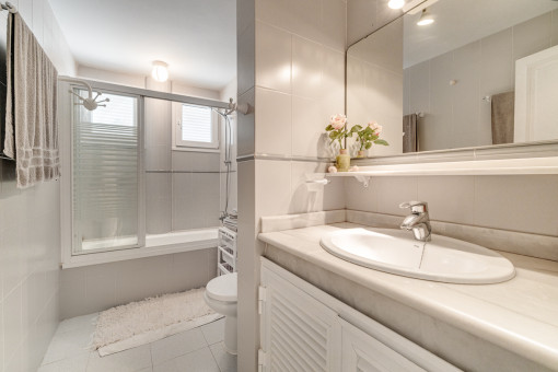 One of 2 bathrooms