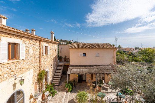 View over the wonderful terrace