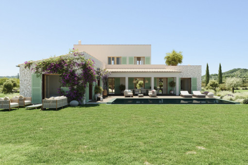 Wonderful finca project with pool and garden in Sineu