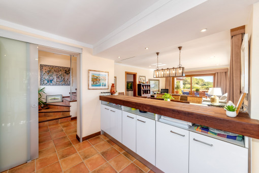 Half-open kitchen
