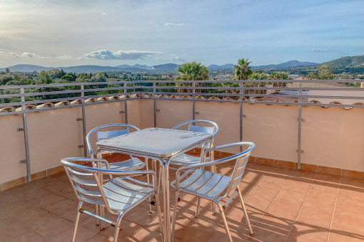 Sitting area on the terrace