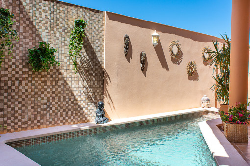 View to the pool