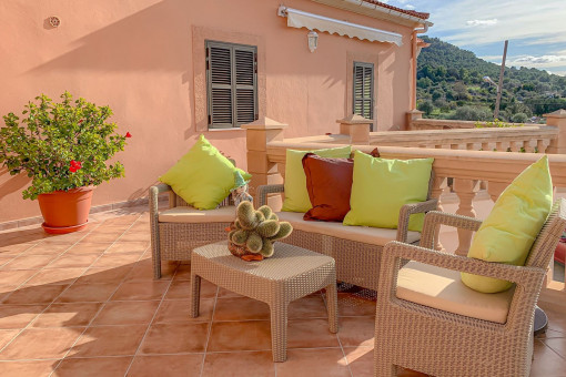 Sitting area on the terrace