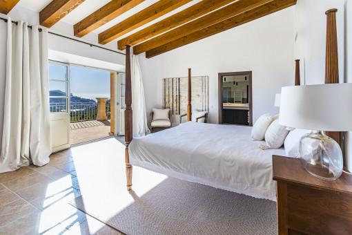 Master suite with balcony