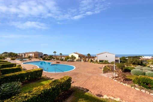 Community pool area