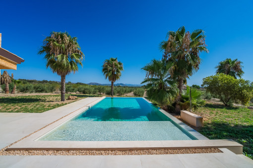 Pool with views to the bay of Alcúdia