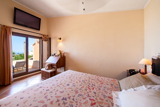 Master bedroom with panoramic windows