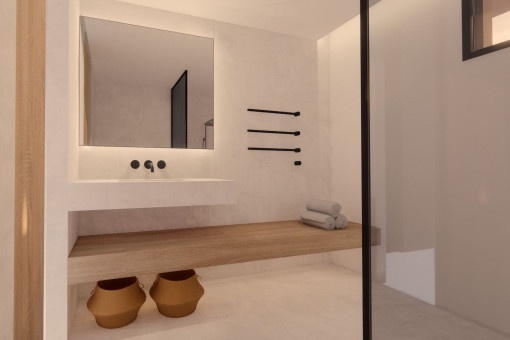 One of 2 bathrooms