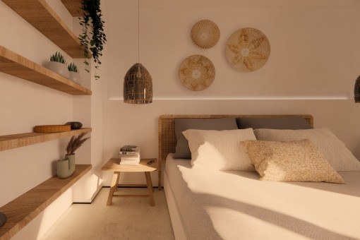 One of 3 bedrooms
