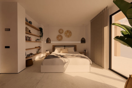 One of 3 bedrooms
