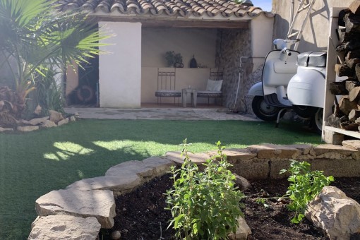 Rear garden area