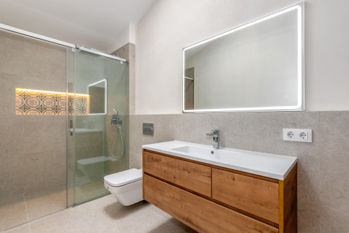 Bathroom with walk-in shower