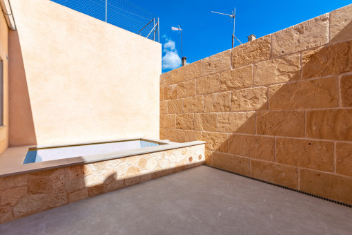 Inviting patio with pool