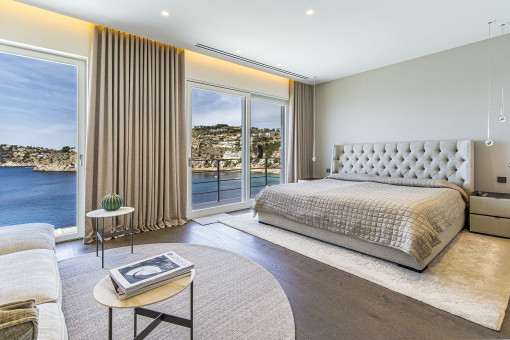 Bedroom with panorama sea views