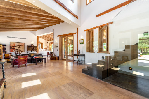 Entrance and living area