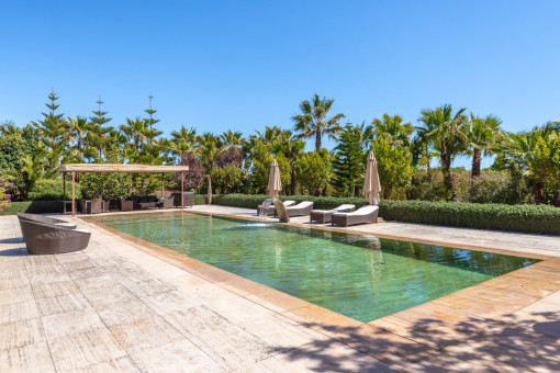 Dreamlike pool area