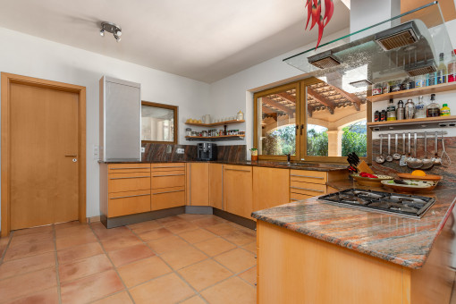 Large, open kitchen