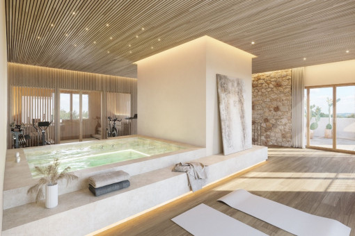 Luxurious spa area