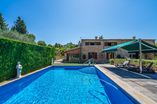 Sunny pool area