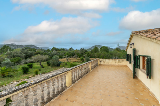 Landscape views from the balcony