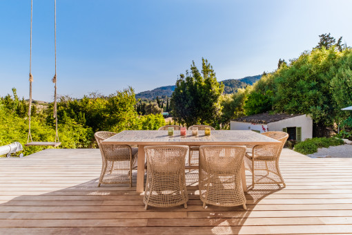 Terrace with dining area
