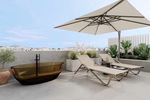 Private roof terrace