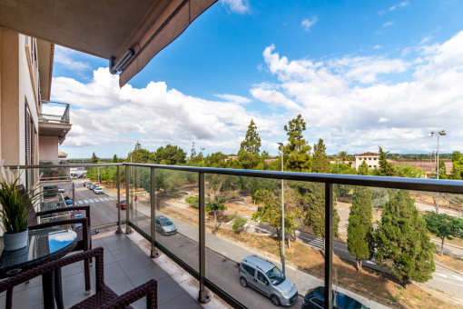 Balcony with sweeping views