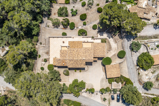 Finca from a birds-eye view