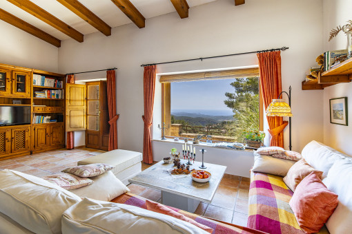 Living area with picturesque views