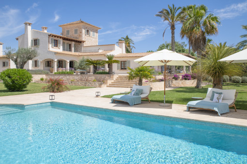Exclusive country estate with pool and beautiful garden in idyllic location near Cas Concos