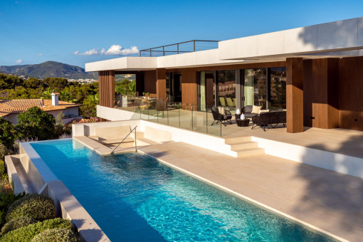 Elegant pool with sun terraces