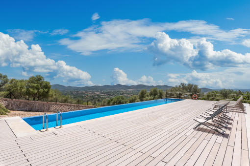 Pool in a unique location