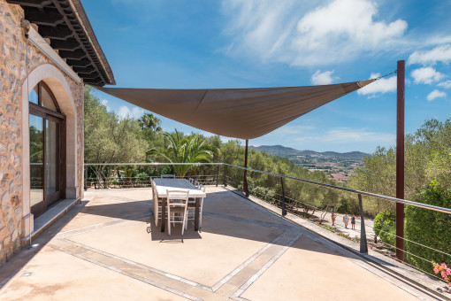 Terrace with outdoor dining area